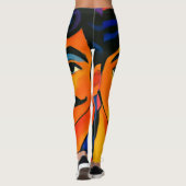 dames legging kleurrijk ontwerp (Achterkant)