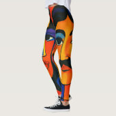 dames legging kleurrijk ontwerp (Links)