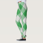 Dames Leggings Groen/Wit (Links)