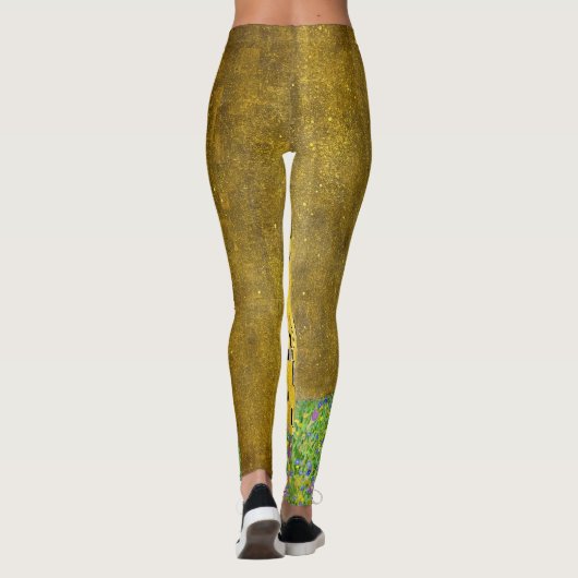 Dames Leggings met Klimt's The Kiss (Achterkant)