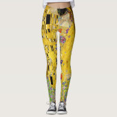 Dames Leggings met Klimt's The Kiss (Voorkant)