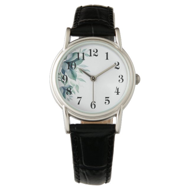 Dames Leren Horloge (Voorkant)
