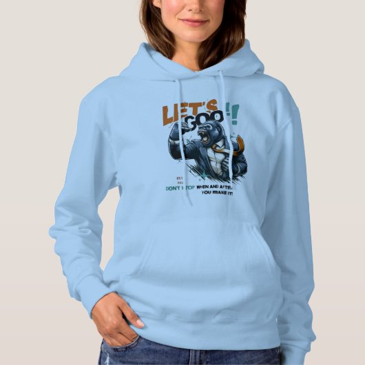 DAMES LET'S GOO LESSONS LEARN PULLOVER HOODIE (Voorkant)
