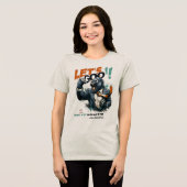 DAMES LET'S GOO LESSONS LEARN TEE Tri-Blend SHIRT (Voorkant volledig)