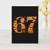 Dames Leuk Zes Zeven 6 7 Meme Ontwerp Koppels Hall Kaart (Gele Bloem)