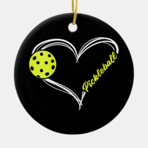 Dames Liefde Pickleball - schattige pickleball wed Keramisch Ornament
