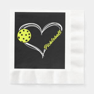 Dames Liefde Pickleball - schattige pickleball wed Servet