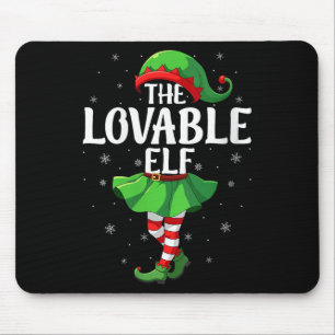 Dames Lieflijke Elf Kerst Meisjes Vrouwen Elf Squa Muismat