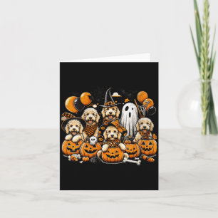 Dames Lieve Geest En Heks Goldendoodle Halloween Kaart