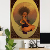 Dames lieveheersbeestje type poster (Thuiskantoor)