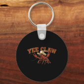 Dames Lobster Cowboy Yee Klauw V-hals Sleutelhanger (Voorkant)