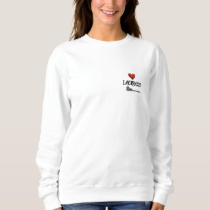 Dames Love Lacrosse Crewneck Sweatshirt