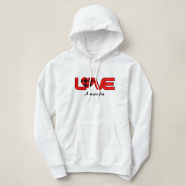 Dames Love Pullover Hoodie Sweatshirt