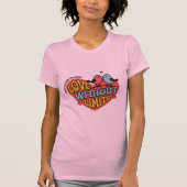 Dames "Love Without Limits" Roze Grafische T-shirt (Voorkant)