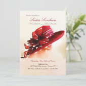 Dames Luncheon Fundraiser Kaart (Staand voorkant)