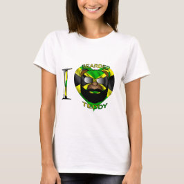 Dames LUV Bearded Teddy Jamaica T-shirt