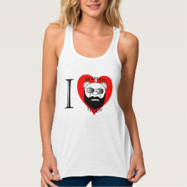 Dames LUV Bearded Teddy Tanktop