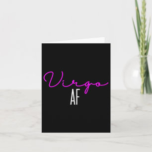 Dames Maagd Af Roze Schrijven _ Maagd Sterrenbeeld Kaart