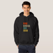 Dames MAak AMERIKA EMO TERUG Grappig Goth US   Ide Hoodie (Voorkant volledig)