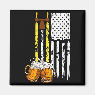 Dames maandag tot vrijdag Usa vlag bier drinken le Magneet