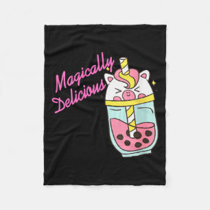 Dames Magisch Lekkere Eenhoring Boba Kawaii Bub Fleece Deken