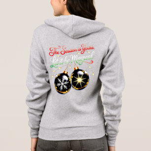 Dames Magische Kerst Ornament Knus Festive Wi Hoodie