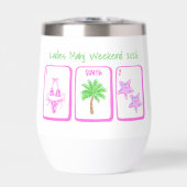 Dames Mahj-weekend aangepaste strandmahjongcadeau (Voorkant)