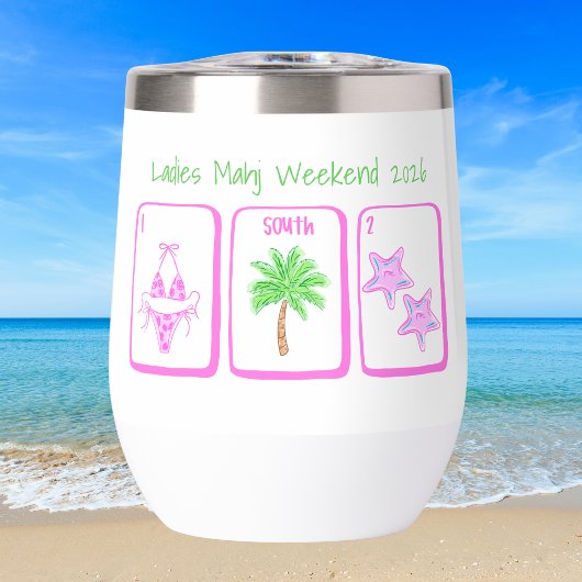 Dames Mahj-weekend aangepaste strandmahjongcadeau