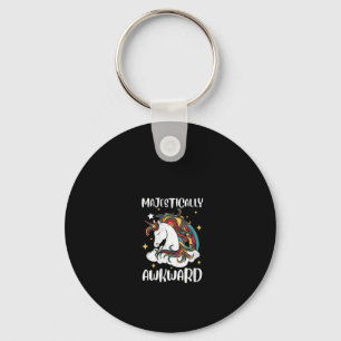 Dames Majestueus Onbeholpen Eenhoring Cadeau Ontwe Sleutelhanger