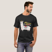 Dames Mama Llama Schattige Alpaca's Moeder Llama M T-shirt (Voorkant volledig)
