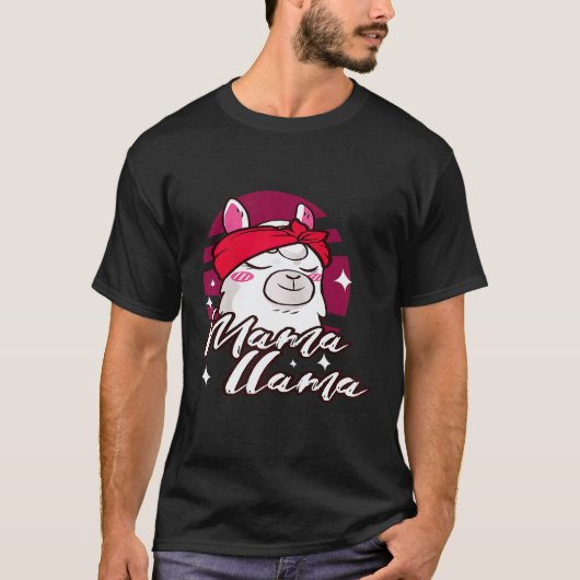 Dames Mama Llama T-shirt (Voorkant)