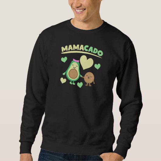 Dames Mamacado Avocado Zwangere Moeder Moeder Zwan Trui (Voorkant)
