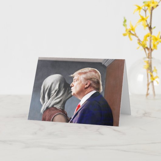 Dames Man Wenskaart Kaart (Gele Bloem)