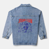 DAMES MANIPULEER LES UITGELEERDE DENIM JAS JACKET (Achterkant)