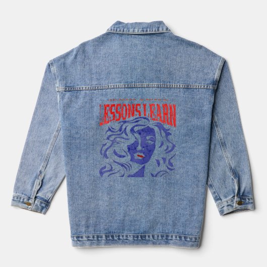DAMES MANIPULEER LES UITGELEERDE DENIM JAS  JACKET (Achterkant)