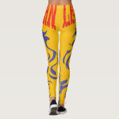 DAMES MANIPULEER LESLESSEN LEREN ONTWERP LEGGINGS (Achterkant)
