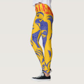 DAMES MANIPULEER LESLESSEN LEREN ONTWERP LEGGINGS (Links)