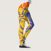DAMES MANIPULEER LESLESSEN LEREN ONTWERP LEGGINGS (Rechts)