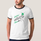 Dames Mantis Mannen T-shirt – Grappig bidsprinkhaa (Voorkant)
