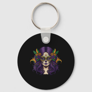 Dames Mardi Gras Kostuum Vrouwen Suiker Skulptuur Sleutelhanger