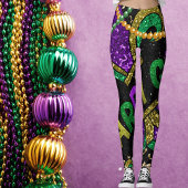 Dames Mardi Gras Leggings