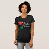 Dames Martini Kerst T-shirt (Voorkant volledig)