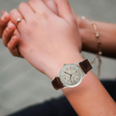 Dames Mecca Map Monogram Horloge – Zilveren Kast