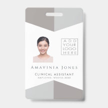 Dames medische foto ID identificatie plastic badge