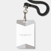 Dames Medische Foto ID Identificatie Plastic Slech Badge (Achterkant met lanyard)