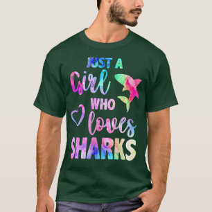 Dames MEISJE DAT VAN HAIE HoudT Witte Haai T-shirt
