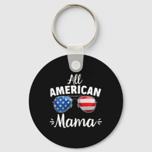 Dames Meisjes All American Mama 4 juli Sleutelhanger