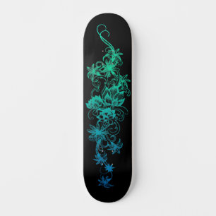 Dames & Meisjes Bloem skateboarddek Blue Persoonlijk Skateboard