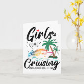 Dames Meisjes Gaan Cruisen Om Herinneringen Te Mak Kaart (Gele Bloem)