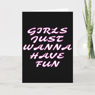 Dames Meisjes Gewoon W Hebben Plezier V-hals  Kaart